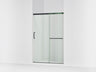 Elate® 50-1/4"-53-5/8" W x 70-1/2" H sliding shower door with 1/4"-thick Crystal Clear glass