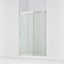 Elate® 50-1/4"-53-5/8" W x 70-1/2" H sliding shower door with 1/4"-thick Crystal Clear glass