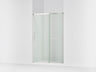 Elate® 50-1/4"-53-5/8" W x 70-1/2" H sliding shower door with 1/4"-thick Crystal Clear glass