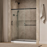 Elate® 56-1/4"-59-5/8" W x 70-1/2" H sliding shower door with 1/4"-thick Crystal Clear glass