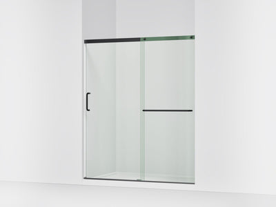 Elate® 56-1/4"-59-5/8" W x 70-1/2" H sliding shower door with 1/4"-thick Crystal Clear glass