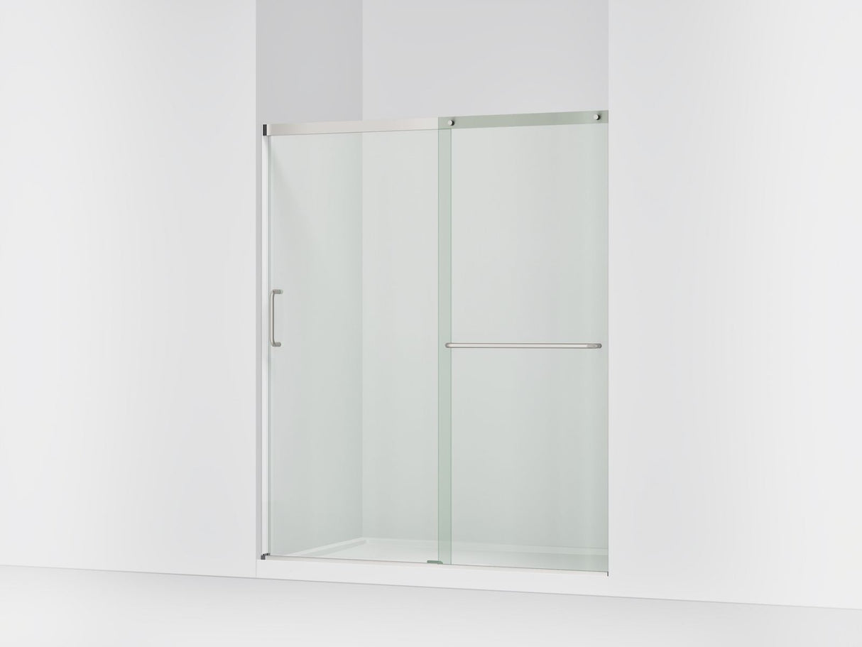 Elate® 56-1/4"-59-5/8" W x 70-1/2" H sliding shower door with 1/4"-thick Crystal Clear glass