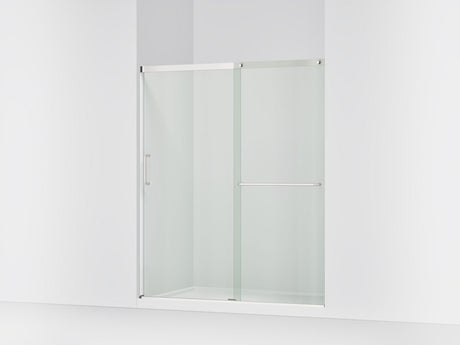 Elate® 56-1/4"-59-5/8" W x 70-1/2" H sliding shower door with 1/4"-thick Crystal Clear glass