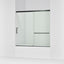Elate® 56-1/4"-59-5/8" W x 56-3/4" H sliding bath door with 1/4"-thick Crystal Clear glass