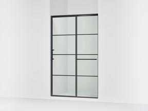 Elate® 50-1/4"-53-5/8" W x 75-1/2" H sliding shower door with 5/16"-thick Crystal Clear glass