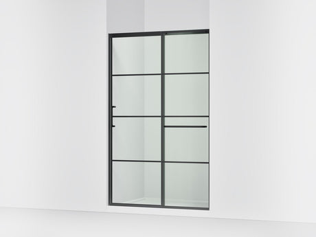 Elate® 50-1/4"-53-5/8" W x 75-1/2" H sliding shower door with 5/16"-thick Crystal Clear glass