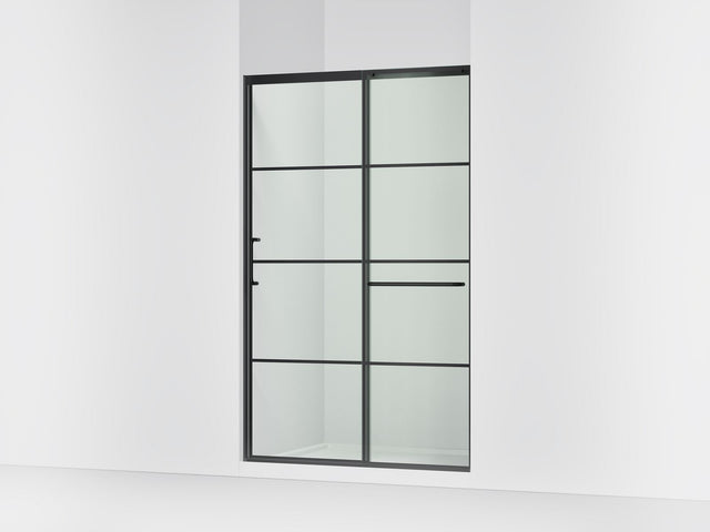 Elate® 44-1/4"-47-5/8" W x 75-1/2" H sliding shower door with 5/16"-thick Crystal Clear glass