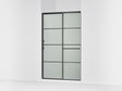 Elate® 50-1/4"-53-5/8" W x 75-1/2" H sliding shower door with 5/16"-thick Frosted glass