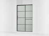 Elate® 50-1/4"-53-5/8" W x 75-1/2" H sliding shower door with 5/16"-thick Frosted glass