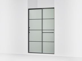 Elate® 50-1/4"-53-5/8" W x 75-1/2" H sliding shower door with 5/16"-thick Frosted glass