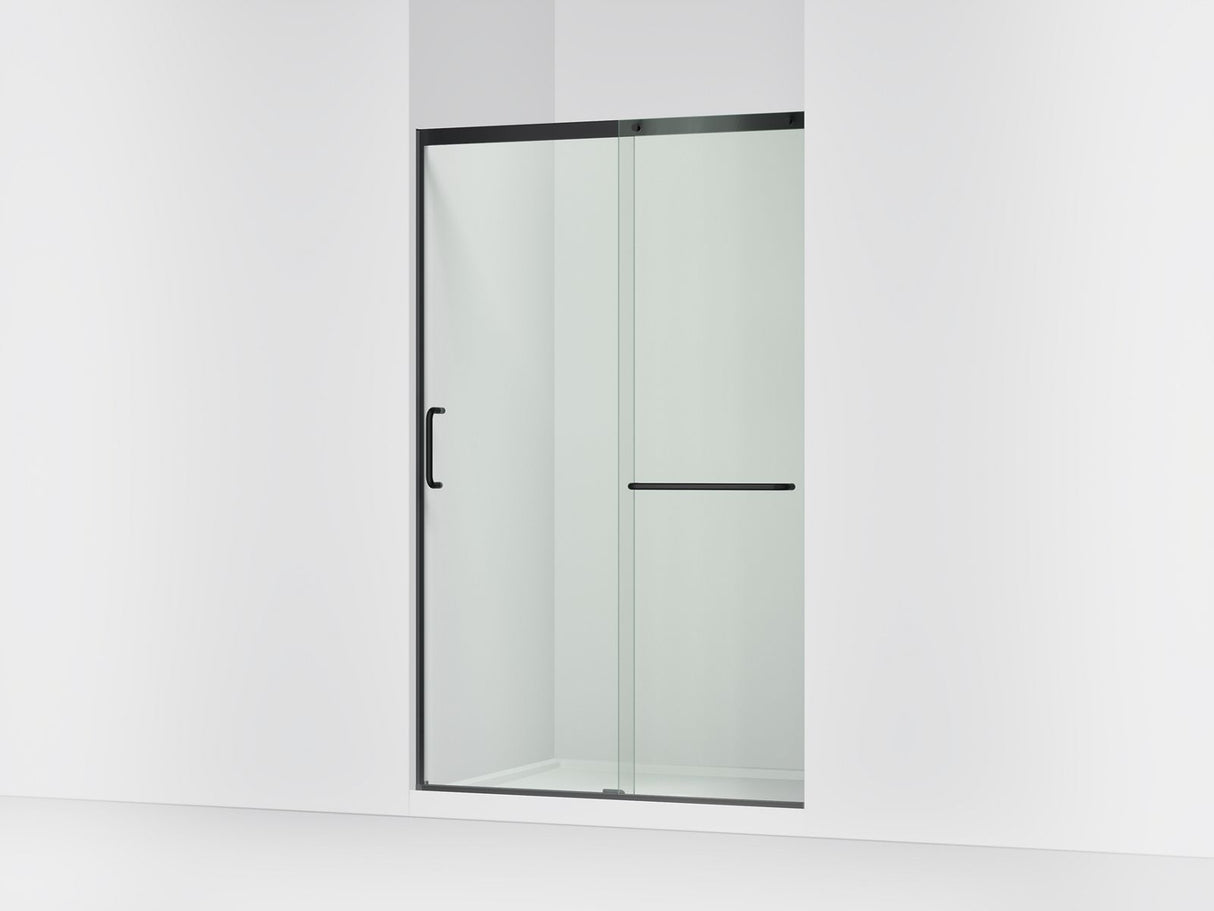 Elate® 44-1/4"-47-5/8" W x 75-1/2" H sliding shower door with 5/16"-thick Crystal Clear glass