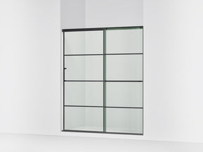 Elate® 62-1/4"-65-5/8" W x 75-1/2" H sliding shower door with 5/16"-thick Crystal Clear glass