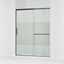 Elate® 62-1/4"-65-5/8" W x 75-1/2" H sliding shower door with 5/16"-thick Crystal Clear glass