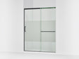 Elate® 56-1/4"-59-5/8" W x 75-1/2" H sliding shower door with 5/16"-thick Crystal Clear glass