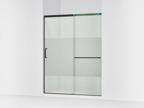 Elate® 56-1/4"-59-5/8" W x 75-1/2" H sliding shower door with 5/16"-thick Crystal Clear glass