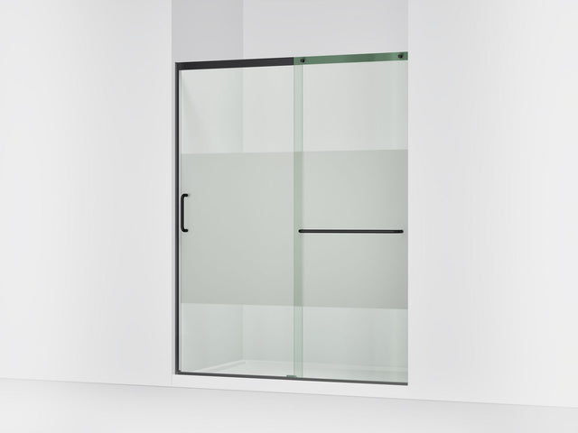 Elate® 56-1/4"-59-5/8" W x 75-1/2" H sliding shower door with 5/16"-thick Crystal Clear glass