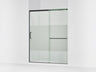 Elate® 56-1/4"-59-5/8" W x 75-1/2" H sliding shower door with 5/16"-thick Crystal Clear glass