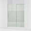 Elate® 62-1/4"-65-5/8" W x 75-1/2" H sliding shower door with 5/16"-thick Crystal Clear glass