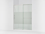 Elate® 56-1/4"-59-5/8" W x 75-1/2" H sliding shower door with 5/16"-thick Crystal Clear glass