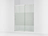 Elate® 62-1/4"-65-5/8" W x 75-1/2" H sliding shower door with 5/16"-thick Crystal Clear glass