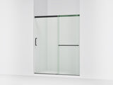 Elate® 56-1/4"-59-5/8" W x 75-1/2" H sliding shower door with 5/16"-thick Crystal Clear glass