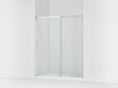 Elate® 56-1/4"-59-5/8" W x 75-1/2" H sliding shower door with 5/16"-thick Crystal Clear glass
