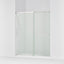 Elate® 62-1/4"-65-5/8" W x 75-1/2" H sliding shower door with 5/16"-thick Crystal Clear glass