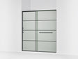 Elate® 68-1/4"-71-5/8" W x 75-1/2" H sliding shower door with 5/16"-thick Frosted glass