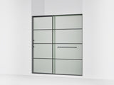 Elate® 68-1/4"-71-5/8" W x 75-1/2" H sliding shower door with 5/16"-thick Frosted glass