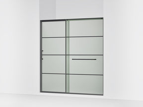 Elate® 68-1/4"-71-5/8" W x 75-1/2" H sliding shower door with 5/16"-thick Frosted glass