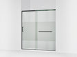 Elate® 68-1/4"-71-5/8" W x 75-1/2" H sliding shower door with 5/16"-thick Crystal Clear glass
