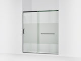 Elate® 68-1/4"-71-5/8" W x 75-1/2" H sliding shower door with 5/16"-thick Crystal Clear glass