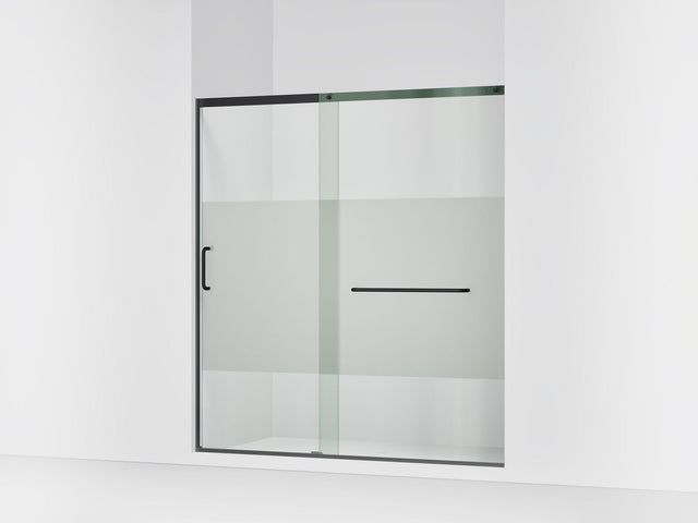 Elate® 68-1/4"-71-5/8" W x 75-1/2" H sliding shower door with 5/16"-thick Crystal Clear glass