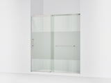Elate® 68-1/4"-71-5/8" W x 75-1/2" H sliding shower door with 5/16"-thick Crystal Clear glass