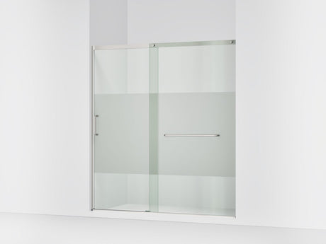 Elate® 68-1/4"-71-5/8" W x 75-1/2" H sliding shower door with 5/16"-thick Crystal Clear glass