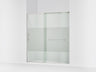 Elate® 68-1/4"-71-5/8" W x 75-1/2" H sliding shower door with 5/16"-thick Crystal Clear glass