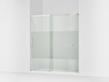 Elate® 68-1/4"-71-5/8" W x 75-1/2" H sliding shower door with 5/16"-thick Crystal Clear glass