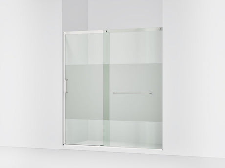 Elate® 68-1/4"-71-5/8" W x 75-1/2" H sliding shower door with 5/16"-thick Crystal Clear glass