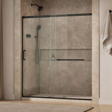 Elate® 68-1/4"-71-5/8" W x 75-1/2" H sliding shower door with 5/16"-thick Crystal Clear glass