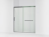 Elate® 68-1/4"-71-5/8" W x 75-1/2" H sliding shower door with 5/16"-thick Crystal Clear glass