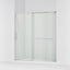 Elate® 68-1/4"-71-5/8" W x 75-1/2" H sliding shower door with 5/16"-thick Crystal Clear glass