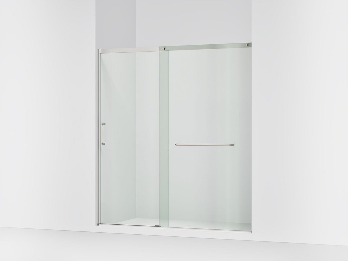 Elate® 68-1/4"-71-5/8" W x 75-1/2" H sliding shower door with 5/16"-thick Crystal Clear glass