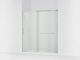 Elate® 68-1/4"-71-5/8" W x 75-1/2" H sliding shower door with 5/16"-thick Crystal Clear glass
