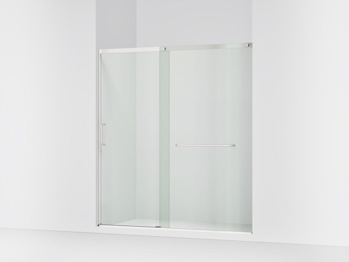 Elate® 68-1/4"-71-5/8" W x 75-1/2" H sliding shower door with 5/16"-thick Crystal Clear glass