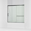 Elate® 56-1/4"-59-5/8" W x 56-3/4" H sliding bath door with 5/16"-thick Crystal Clear glass