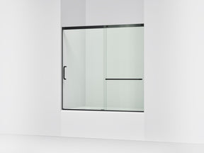 Elate® 56-1/4"-59-5/8" W x 56-3/4" H sliding bath door with 5/16"-thick Crystal Clear glass