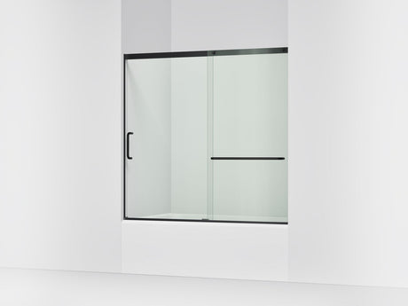 Elate® 56-1/4"-59-5/8" W x 56-3/4" H sliding bath door with 5/16"-thick Crystal Clear glass