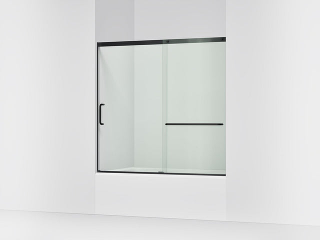 Elate® 56-1/4"-59-5/8" W x 56-3/4" H sliding bath door with 5/16"-thick Crystal Clear glass