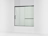 Elate® 56-1/4"-59-5/8" W x 56-3/4" H sliding bath door with 5/16"-thick Crystal Clear glass