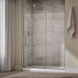Echelon® 55-3/4"-59-3/4" W x 71-3/4" H sliding shower door with 5/16"-thick Crystal Clear glass